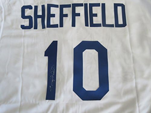 Gary Sheffield İmzalı Özel Forma W/KANIT, Gary'nin Bizim İçin İmzaladığı Resim, Dünya Serisi Şampiyonu, All Star