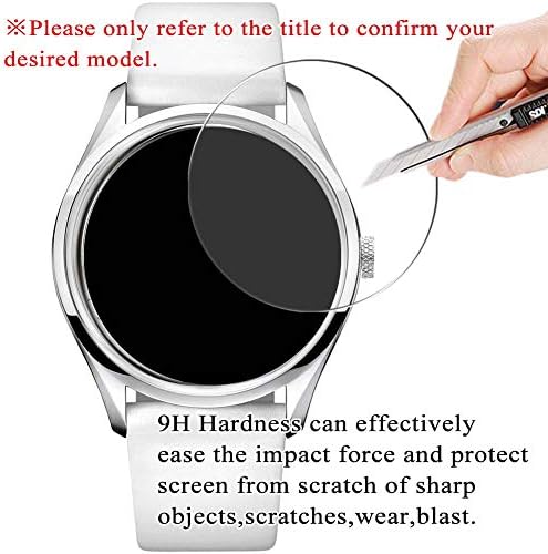 [3 Paket] Synvy Temperli Cam Ekran Koruyucu, Longines L2.840.4.78.3 9 H Film Smartwatch akıllı saat Koruyucuları ile Uyumlu