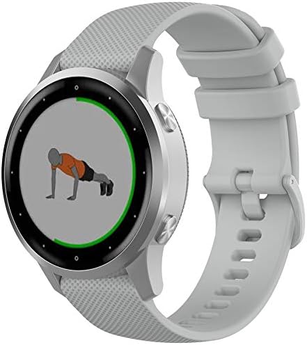 Fit için Garmin Vivoactive 4 s Bantları için Kadın Erkek, 18mm Ayarlanabilir Tutuşunu Silikon Yedek Watch Band Sapanlar Bilekliği