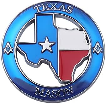 Araba Styling 3D Metal Mason Texas Edition Sticker Amblem Rozeti Evrensel Otomobil Motosiklet Dekoratif Aksesuarları ıçin Lone