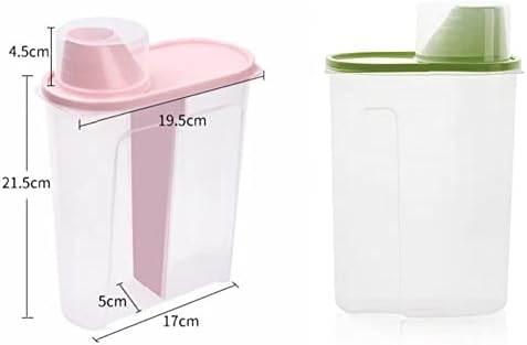 1 Paket Büyük Kapasiteli Hava Geçirmez Kuru Gıda Konteyner Dayanıklı Tahıl saklama kutusu Mutfak Depolama Tankı Rastgele Renk