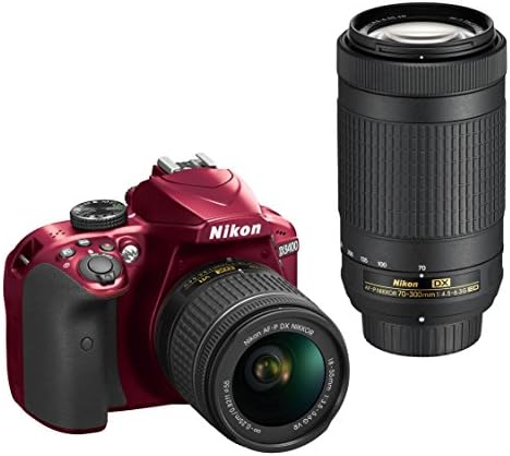 Nikon D3400 w/ AF-P DX NIKKOR 18-55mm f / 3.5-5.6 G VR (Kırmızı)