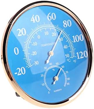 ZpovLE Büyük Yuvarlak Termometre Higrometre Sıcaklık Nem Monitör Metre