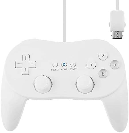 Klasik Denetleyici Pro, Nintend Wii için Kablolu Oyun Denetleyicisi Pro, Beyaz