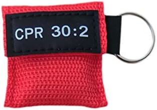 5 adet CPR Kurtarma Bariyer 30: 2 CPR Yüz Anahtarlıklar ile Shiled Acil Kiti Kurtarma Yüz Kalkanları ile Tek Yönlü Vana Solunum