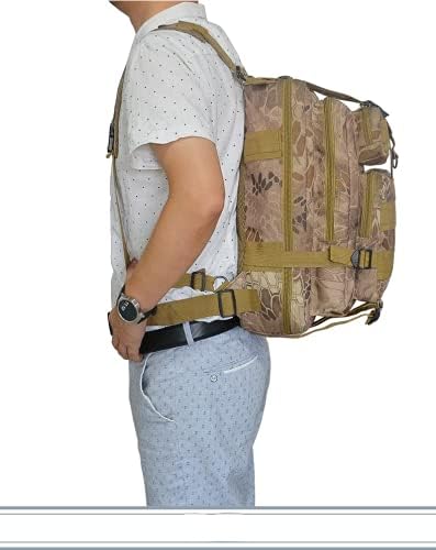 Funcall 3 P sırt çantası sırt çantası su geçirmez bisiklet spor açık sırt çantası çok fonksiyonlu taktik kamuflaj çantası (6)