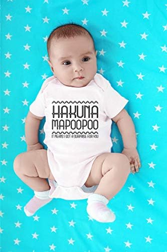 Hakuna Mapoopoo Senin için bir Sürprizim Var-Komik Bebek Hediye-Sevimli Bebek Tek Parça Bebek Bodysuit