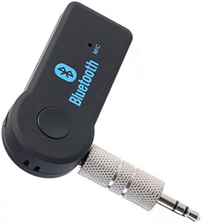 Allwiner Bluetooth Alıcısı, araç Kitleri Bluetooth Kablosuz Alıcı Taşınabilir Bluetooth Ses Adaptörü 3.5 mm Aux için Araba Siyah
