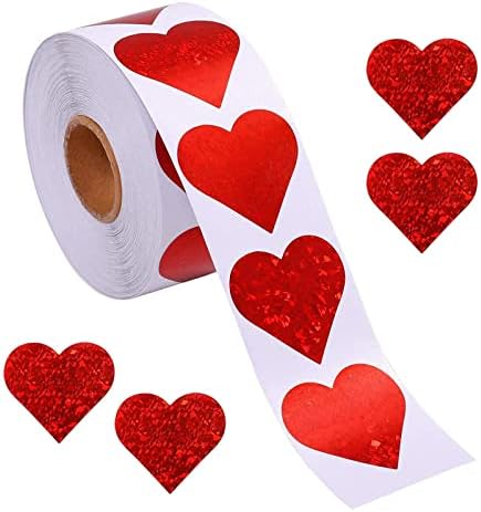 Newmind Yapıştırıcı Aşk Kalp Çıkartmalar Ambalaj Etiketleri Mühürler için DIY Kartları Scrapbooking sevgililer Günü Hediye-2.5