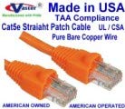 SuperEcable-ABD-0674 - 120 Ft UTP Cat5e - ABD'de Üretilmiştir-Turuncu-UL 24Awg Saf Bakır-Ethernet Ağ Yama Kablosu