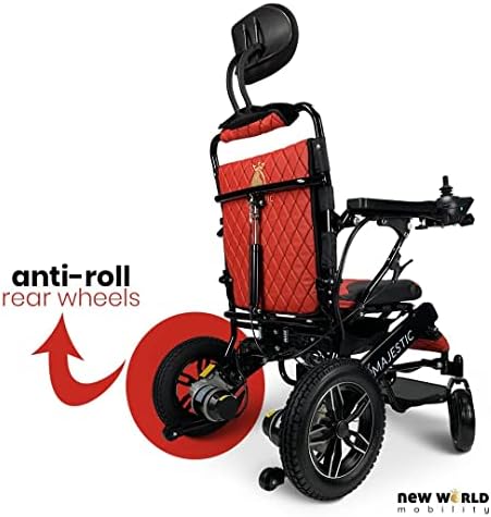 2022 MAJESTİC BUVAN Yeni Hafif Elektrikli Tekerlekli Sandalye - Yetişkinler için Katlanabilir Uzun Menzilli Elektrikli Tekerlekli