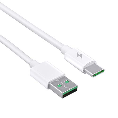 WeGuard 3.3 ft Beyaz 5A Hızlı USB-C Tipi-C Şarj şarj kablosu kablosu ıçin Nova Onur 8 9 V9 Güç Veri senkronizasyon kablosu Kurşun