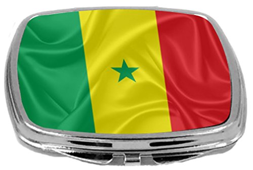 Rikki Şövalye Bayrak Tasarımı Kompakt Ayna, Senegal, 3 Ons