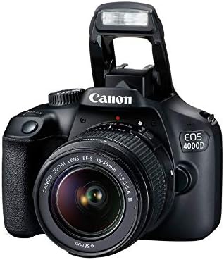 Canon EOS 4000D DSLR fotoğraf makinesi ile 18-55mm f / 3.5-5.6 III + profesyonel aksesuar paketi
