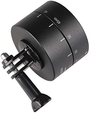 Kamera Standı 360 Derece Otomatik Rotasyon 60 Dakika Zaman Atlamalı Sabitleyici Tripod Kafası Adaptörü GoPro için (Renk: Siyah)