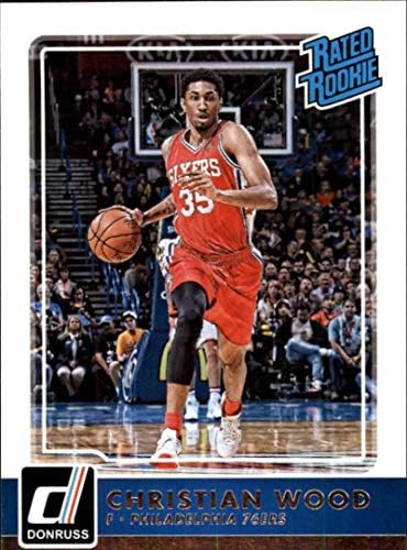 2015-16 Donruss NBA 238 Christian Wood SP RC Puan Çaylak Philadelphia 76ers Resmi Basketbol Kartı (Panini tarafından yapılan)