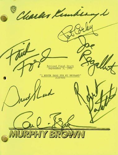 Murphy Brown Tv Oyuncu Kadrosu-Senaryo 1992'de ortak imzalayanlarla imzalandı
