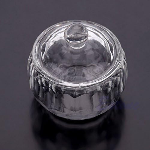 Genel kozmetik araçları kristal cam Dappen bulaşık Kupası tırnak sanat akrilik sıvı toz yuvarlak için