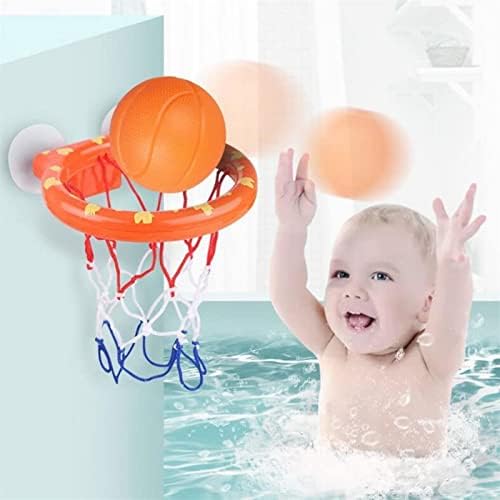 HAO DAMAİ Çocuk Banyo Oyuncak Eğlenceli basketbol potası ve Topları Seti çocuk oyuncakları Hediye seti 3 Topları Dahil (Renk: