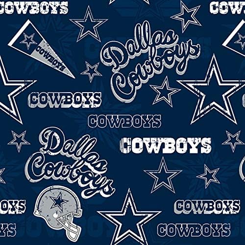 Dallas Cowboys NFL Futbol Lacivert 58 Geniş Pamuk Kumaş Bahçesinde tarafından