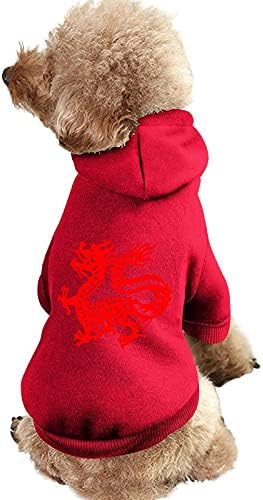 Çin Sihirli Ejderha Pet Kazak Hoodies Köpek Kapüşonlu Sweatshirt Kedi Giysileri İle Şapka