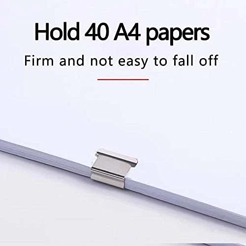 VtanlyWire 2 in 1 El Taşınabilir Kağıt Klip Dağıtıcı Kağıt Klip Tutucu İstiridye Klip Dağıtıcı ile 50 Kullanımlık Klipler için