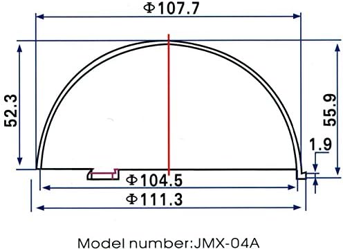 JMX 4 İnç Akrilik Kapalı / Açık CCTV Net Kamera Kubbe Kapağı Güvenlik Kamera Muhafazası