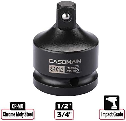 CASOMAN 3/4-İnç Sürücü F ila 1/2-inç (M) Darbe Düşürücü, Cr-Mo, F ila M, ANSI Standartlarını Karşılar ve Ömür Boyu Kullanım Sağlar