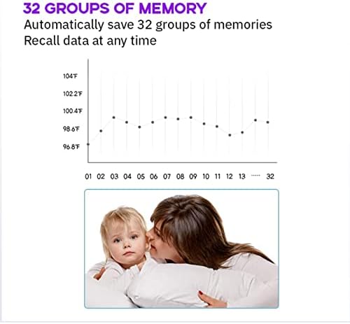 WUİO alın termometresi Bebek Çocuklar ve Yetişkinler için Temassız Dijital Kızılötesi Termometre ile lcd ekran
