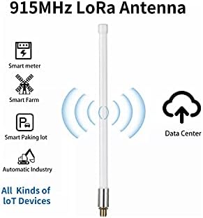 Helyum Madenciliği 8 dBi 35 / 90 CM Su Geçirmez Açık Uzun Menzilli Yüksek Kazanç 915 MHz Fiberglas Beyaz Anten RAK Bobcat NEBRA