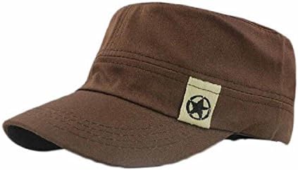 DIOMOR Moda Unisex Düşük Profil Askeri Düz Çatı Snapback beyzbol şapkası Düz kamyon şoförü şapkası Dağınık Bun Ponycaps güneş