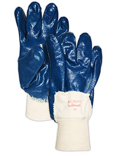Magid Glove & Safety 3940-6 Magid MultiMaster Ultra Hafif Nitril Avuç İçi Kaplamalı Jarse Eldiven, 8, Doğal, 6 (12'li Paket)