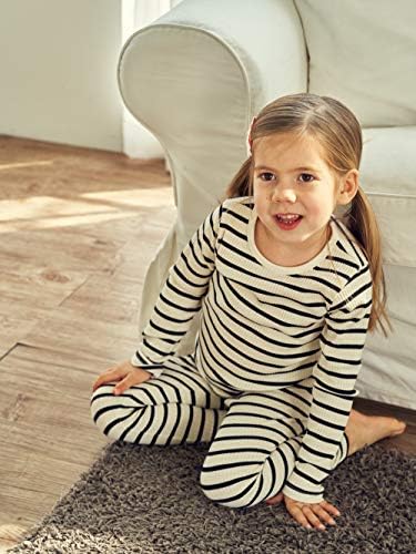 AVAUMA Bebek Erkek Kız Pijama Seti 6 M-7 T Çocuklar Sevimli Yürümeye Başlayan Snug fit Pjs Pamuk Pijama