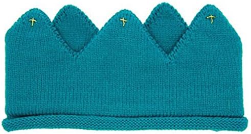 BİBİTİME yaratıcı Kral Kraliçe bebek bebek taç örgü kafa bandı şapka Şapkalar Bere