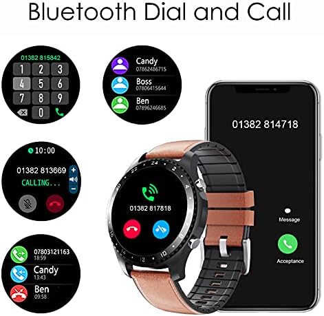 Akıllı İzle Android Telefonlar için Uyumlu iPhone Samsung Bluetooth Aramalar Hoparlör Dial Su Geçirmez Smartwatch Spor Izci ile