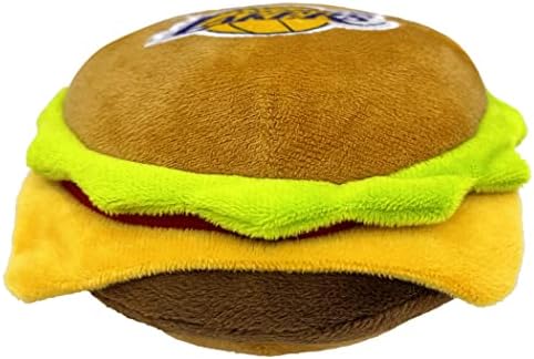 NBA LA Lakers Peynir Burger Peluş Köpek ve KEDİ Squeak Oyuncak-Şirin Stadyum HAMBERGER Snack peluş Oyuncak Köpekler ve Kediler