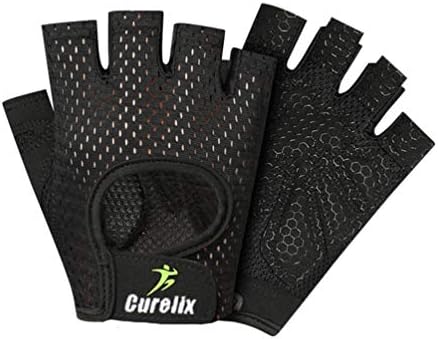 CURELİX egzersiz eldivenleri Ağırlık Kaldırma Spor Eldiven Erkekler Kadınlar için, Tam Palm Koruma, Hafif Nefes, Halter için,
