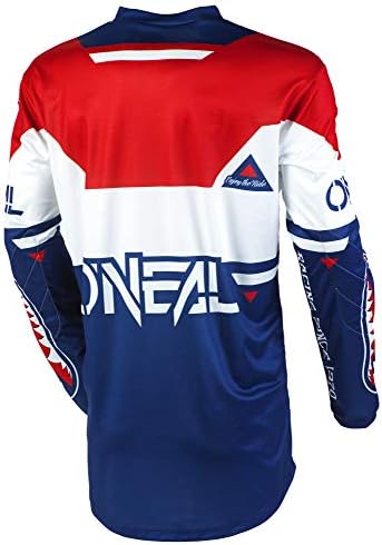 O'NEAL Yarış Gençlik / Çocuklar Eleman Warhawk Mavi / Kırmızı Motokros Kir bisiklet Offroad MX Jersey Pantolon Combo Paketi Sürme
