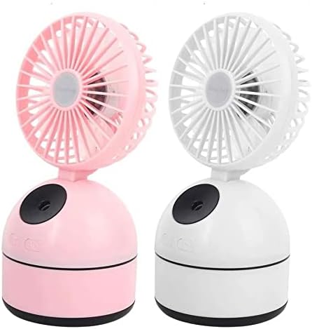 RENSLAT Hava Nemlendirici Mini masaüstü vantilatör Taşınabilir Elektrikli Fan USB Şarj Edilebilir Soğutma Nemlendirme Fanı Yurt