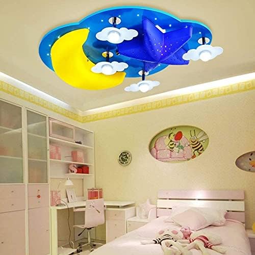 BDRWXZ LED çocuk Odası Yatak Odası Tavan Lambası Basit Lamba Karikatür Yıldız Ay Erkek Bebek Kız Odası Tavan Lambası