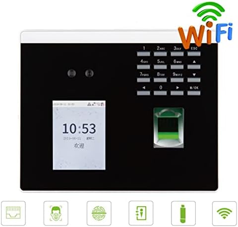 Zaman Makinesi WiFi USB TCP / IP Dinamik Maske Yüz Yüz Parmak İzi Tanıma Saat Seyirci Zaman Saati Kapı Erişim Kontrol Sistemi