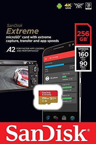 SanDisk 256 GB Micro SDXC Extreme Hafıza Kartı (2 Paket) GoPro Hero8 Siyah ile Çalışır, GoPro Max 360 Eylem Kam U3 V30 4 K A2