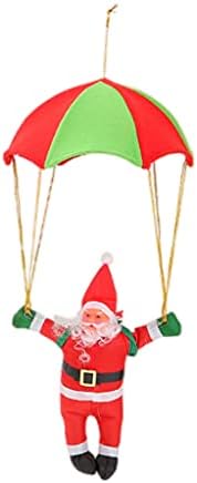 Colaxi Paraşüt Noel Baba, Noel Açık Dekorasyon, asılı Noel Baba Noel Açık Noel Pencere Çatı Parti Dekor Oluk Çatı - 25 cm