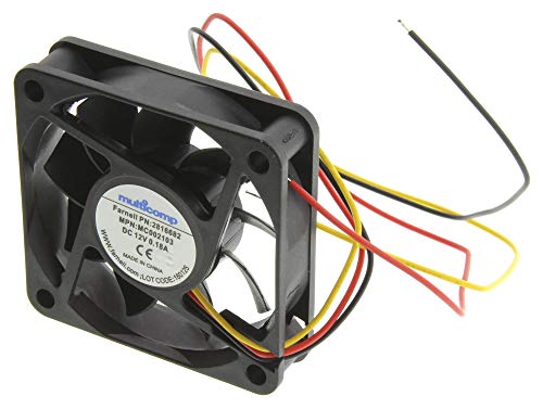MULTİCOMP PRO-MC002103-Eksenel Fan, 12 V, DC, 60 mm, 27,7 dBA, 18,6 cu.ft / dak
