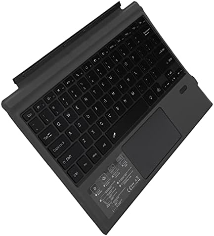 Haowecib Kablosuz Klavye, Klavye Medya Kontrol Tuşları 7-Color LED Aydınlatmalı Tablet için Bilgisayar için Touchpad ile Taşınabilir