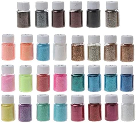 30 Renkler 10g Reçine Döküm Kalıp Glitters Sequains Pigment Büyük Kiti Makyaj Takı Dolgular Nail Art Takı Yapımı için toz epoksi