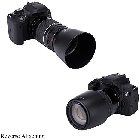 JJC Kamera Lens Hood Gölge Uyar Canon EF 75-300mm f/4-5.6 III USM & Canon EF-S 55-250mm f / 4-5.6 ıs II Lens Değiştirir Canon