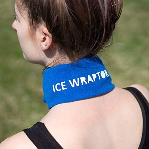 Mavi Buz Sarıcı Bandana, Boynunuzu, Başınızı ve Eklemlerinizi Serin Tutun, Tek Beden Herkese Uyar, 2.5” x 15” e kadar Buz Paketlerine