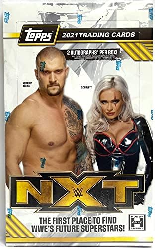 2021 Topps WWE NXT Güreş HOBİ kutusu (18 pk / bx)