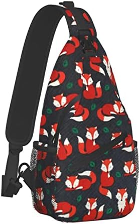 Tilki Bebek Unisex Göğüs Çanta Crossbody tek kollu sırt çantası Seyahat Yürüyüş Sırt Çantası Crossbody omuzdan askili çanta İçin